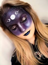 moon dess halloween makeup tutorial