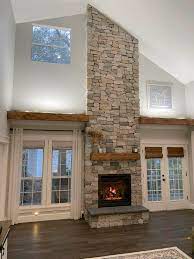 27 Modern Stone Veneer Fireplace Ideas