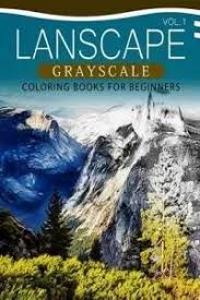 landscapes grayscale coloring books for