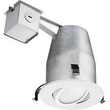 Lithonia Lighting 4 In White Recessed Gimbal Led Downlighting Kit Lk4gmw Led M4 The Home Depot
