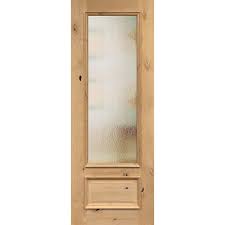 8 0 Tall Privacy Glass 3 4 Lite Knotty