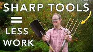 sharpen and care for garden tools
