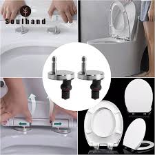 2pc 55mm Toilet Seat Hinge To Top Close