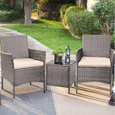 Pe Rattan Wicker Table And Chairs Set