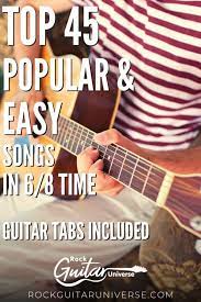 easy songs in 6 8 time guitar tabs