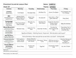 Home Preschool Lesson Plan Printable Lesson Plan Template Luxury New