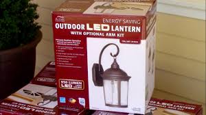 How To Install Outdoor Light Fixture Costco S Outdoor Led Porch Lantern Altair 917884 Youtube