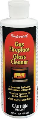 gas fireplace glass cleaner