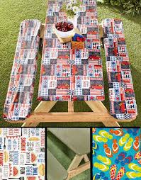 Picnic Table Amp Bench Seat Cover Set