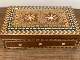 syrian handmade wood box marquetry