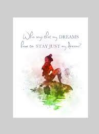 Ariel The Little Mermaid Quote Art