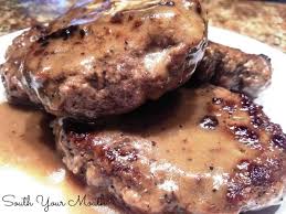 hamburger steaks with brown gravy