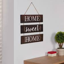 Wooden Wall Hanging Sign With Rope