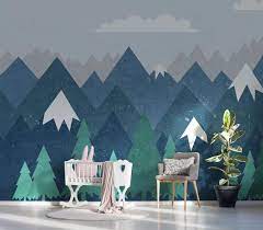 Mountains Self Adhesive Wallpaper