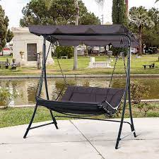 outsunny swing chair bed canopy 2