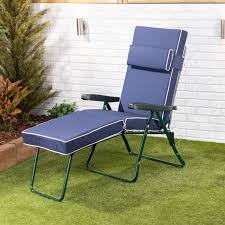 Buy Sun Lounger Green Frame With