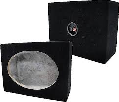 6x9 square mdf speaker box w black