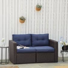 Patio Wicker Corner Sofa Set