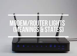 modem and router lights meanings states