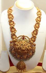 Heavy Nakshi Gold Haram Latest Jewellery Designs Real