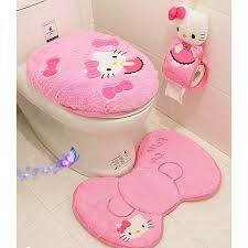 Carpet Seat Cushion Rings Toilet Set