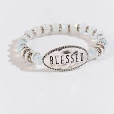 inspirational bead stretch bracelet
