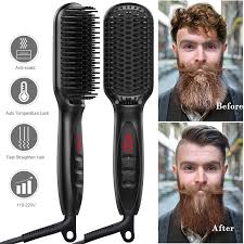 Quick Beard Straightener Hair Straightener Irons Comb Salon Fast Heat Hair  Styling Tools Ceramic Hair Straightening Brush - Hair Straightener -  AliExpress