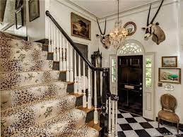 stark carpet leopard rose yellow stair