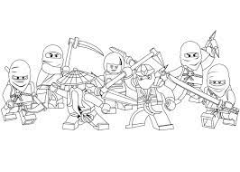 Team of Master Wu from Lego Ninjago Coloring Pages - Cartoons Coloring Pages  - Coloring Pages For Kids And Adults