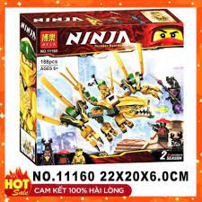 🔥HOT🔥 [ ĐỒ CHƠI LEGO GIÁ RẺ ] Đồ chơi xếp hình lego 💎 Lắp ghép Lego  Ninjago Rồng Vàng Huyền Thoại 11160 ảnh thật *
