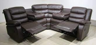 roma recliner corner 2c2 brown
