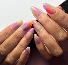 the watercolor manicure trend would