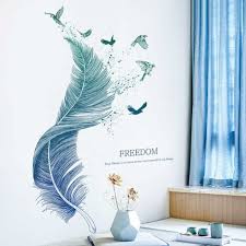 Feathers Wall Stickers Wall Decals For