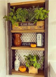 Herb Rack Gin Shelf Kitchen
