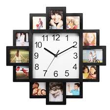Strong 12 Frame Collage Wall Clock
