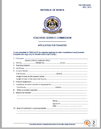 teachers service commission tsc forms