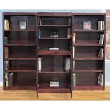 Cherry Wood 15 Shelf Standard Bookcase