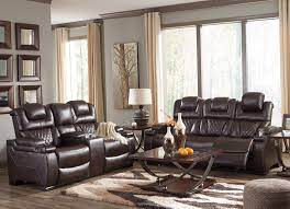 leather reclining living room furniture