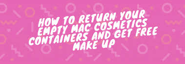 empty mac cosmetics containers
