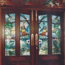Stained Glass Door Panels Created For A