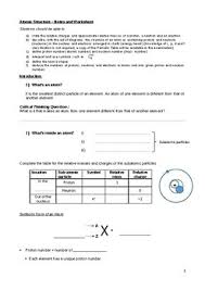 Atomic structure worksheet and periodic table answers from atomic structure worksheet answers , source: Atomic Structure Notes And Worksheet With Answers By My Chemistry Resources