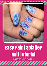 easy paint splatter nail tutorial