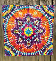 Tie Dye Tapestry 45 X 44 Handmade
