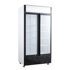 commercial glass front fridge freezer