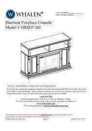 Harrison Fireplace Console Model