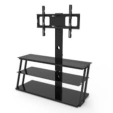 Storage Shelves Tempered Glass Tv Stand