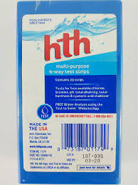 Hth 1174 Swimming Pool Test Strips Chemical Test Strip Kit