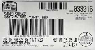 hillshire farm smoked sausage recalled