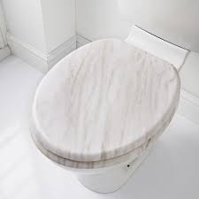 Marble Toilet Seat Grey Bathroom B M