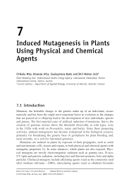 PDF) Induced Mutagenesis in Plants Using Physical and Chemical Agents